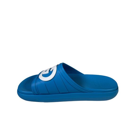 NIB Gucci Rubber Slide Sandals Blue with White GG Logo UK9 US9.5 - Picture 4 of 9